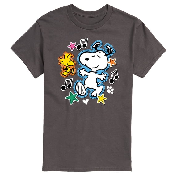 Peanuts - Snoopy Woodstock Patches - Men's Short Sleeve Graphic T-Shirt
