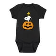 thumbnail image 1 of Peanuts -  Snoopy Woodstock Pumpkin - Infant Baby One Piece, 1 of 5