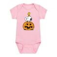 thumbnail image 1 of Peanuts -  Snoopy Woodstock Pumpkin - Infant Baby One Piece, 1 of 5