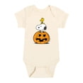 thumbnail image 1 of Peanuts -  Snoopy Woodstock Pumpkin - Infant Baby One Piece, 1 of 5