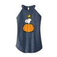 thumbnail image 1 of Peanuts - Snoopy Woodstock Pumpkin - Juniors High Neck Tank Top, 1 of 6