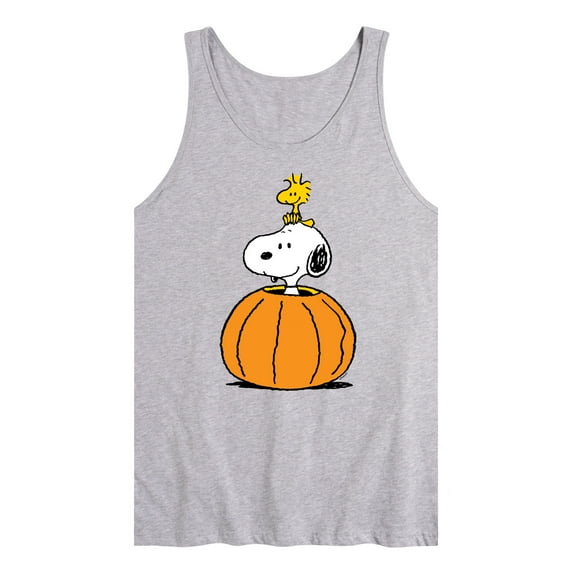 Peanuts - Snoopy Woodstock Pumpkin - Men's Jersey Tank Top