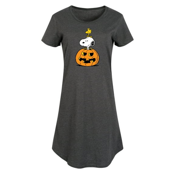 Peanuts - Snoopy Woodstock Pumpkin - Women's Any Way Dress