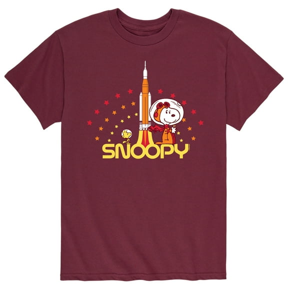 Peanuts - Snoopy Woodstock Rocket - Men's Short Sleeve Graphic T-Shirt