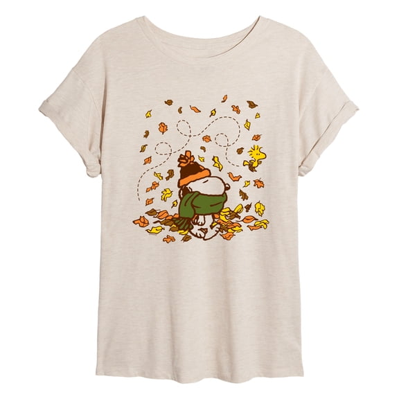 Peanuts - Snoopy Woodstock Scarf Beanie Women's Relaxed Fit T-Shirt