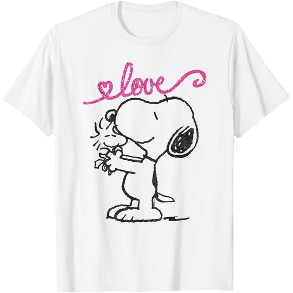 Peanuts Snoopy & Woodstock Shirt – Mother's Love Graphic Tee for Women & Fans