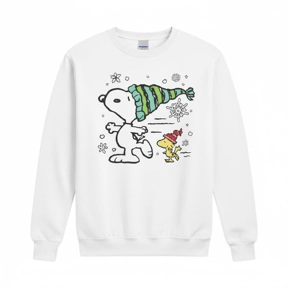 Peanuts - Snoopy Woodstock Skate Graphic Crewneck Sweatshirt Back To School Kids Gift Unisex SWEATSHIRT All Size S-5XL