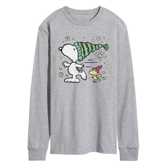 Peanuts - Snoopy Woodstock Skate - Men's Long Sleeve T-Shirt