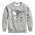 thumbnail image 1 of Peanuts - Snoopy Woodstock Skate - Toddler & Youth Crewneck Fleece Sweatshirt, 1 of 6