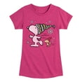 thumbnail image 1 of Peanuts - Snoopy Woodstock Skate - Toddler & Youth Girls Short Sleeve Graphic T-Shirt, 1 of 6