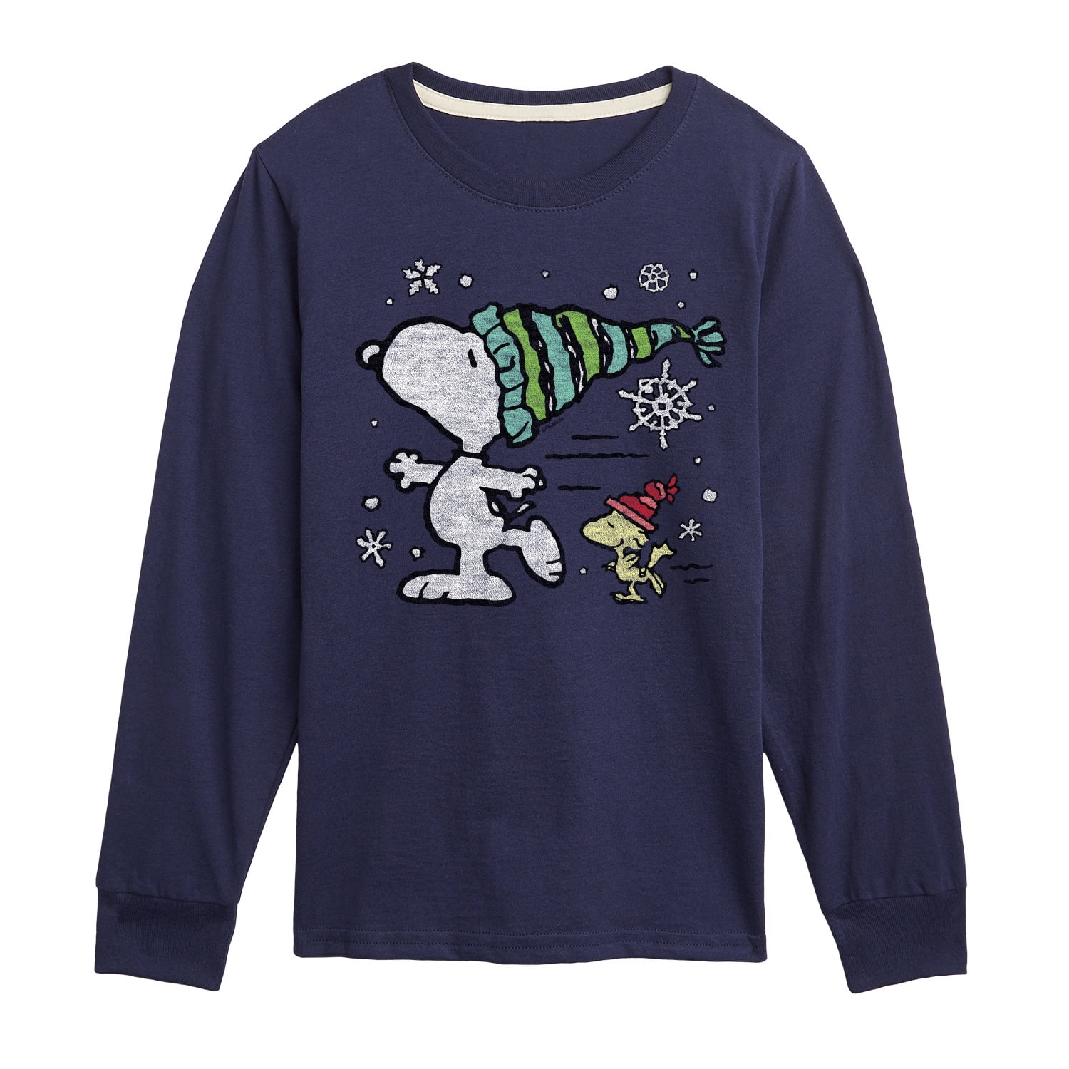 Peanuts - Snoopy Woodstock Skate - Toddler & Youth Long Sleeve Graphic ...