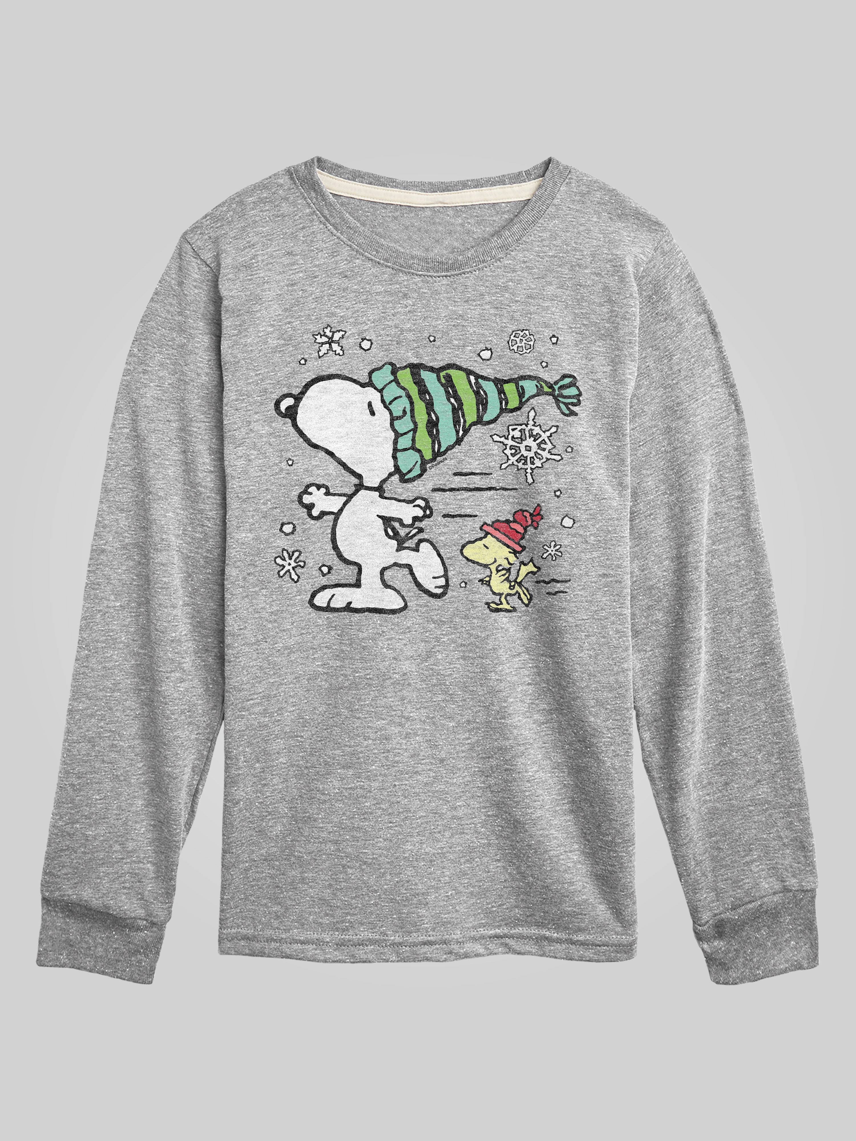 Peanuts - Snoopy Woodstock Skate - Toddler & Youth Long Sleeve Graphic ...