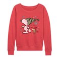 thumbnail image 1 of Peanuts - Snoopy Woodstock Skate - Women's Lightweight French Terry Pullover, 1 of 5