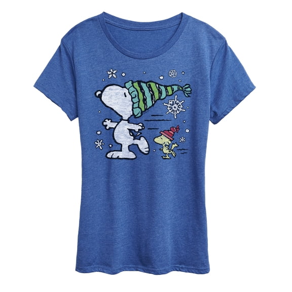 Peanuts - Snoopy Woodstock Skate - Women's Short Sleeve Graphic T-Shirt