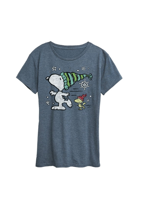 - Snoopy Woodstock Skate - Women's Short Sleeve Graphic T-Shirt