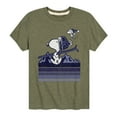 thumbnail image 1 of Peanuts - Snoopy Woodstock Ski Stripes - Toddler And Youth Short Sleeve Graphic T-Shirt, 1 of 6