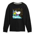 thumbnail image 1 of Peanuts - Snoopy Woodstock Stylin - Toddler And Youth Long Sleeve Graphic T-Shirt, 1 of 5