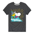 thumbnail image 1 of Peanuts - Snoopy Woodstock Stylin - Toddler And Youth Short Sleeve Graphic T-Shirt, 1 of 5
