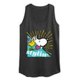 thumbnail image 1 of Peanuts - Snoopy Woodstock Stylin - Women's Racerback Tank Top, 1 of 5