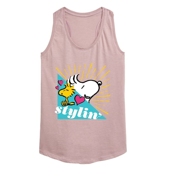 Peanuts - Snoopy Woodstock Stylin - Women's Racerback Tank Top