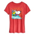 thumbnail image 1 of Peanuts - Snoopy Woodstock Stylin - Women's Short Sleeve Graphic T-Shirt, 1 of 5