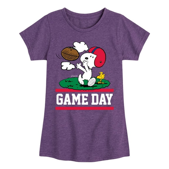 Peanuts - Snoopy Woodstock - Toddler And Youth Girls Short Sleeve Graphic T-Shirt