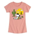 thumbnail image 1 of Peanuts - Snoopy & Woodstock - Toddler And Youth Girls Short Sleeve Graphic T-Shirt, 1 of 6