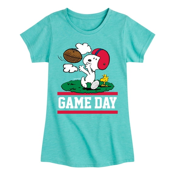 Peanuts - Snoopy Woodstock - Toddler And Youth Girls Short Sleeve Graphic T-Shirt