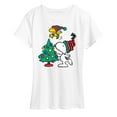 thumbnail image 1 of Peanuts - Snoopy Woodstock Tree - Women's Short Sleeve Graphic T-Shirt, 1 of 6