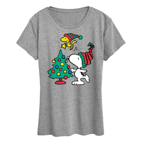 Peanuts - Snoopy Woodstock Tree - Women's Short Sleeve Graphic T-Shirt