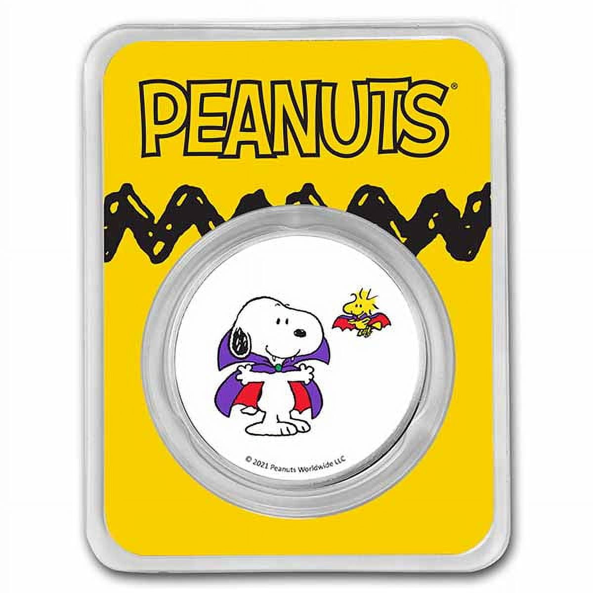PEANUTS Snoopy, Woodstock Vampire Costumes 1 oz Colorized Silver