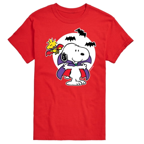 Peanuts - Snoopy Woodstock Vampire - Men's Short Sleeve Graphic T-Shirt