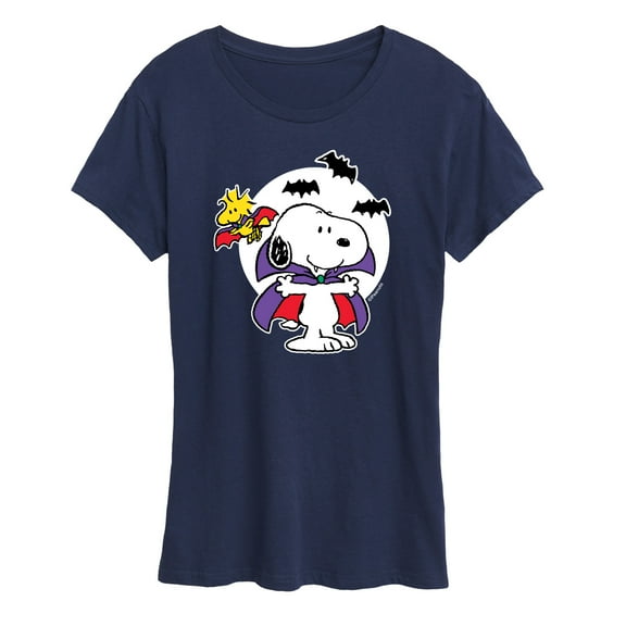 Peanuts - Snoopy Woodstock Vampire - Women's Short Sleeve Graphic T-Shirt