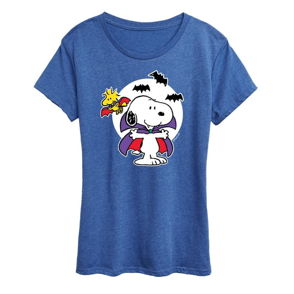Peanuts - Snoopy Woodstock Vampire - Women's Short Sleeve Graphic T-Shirt
