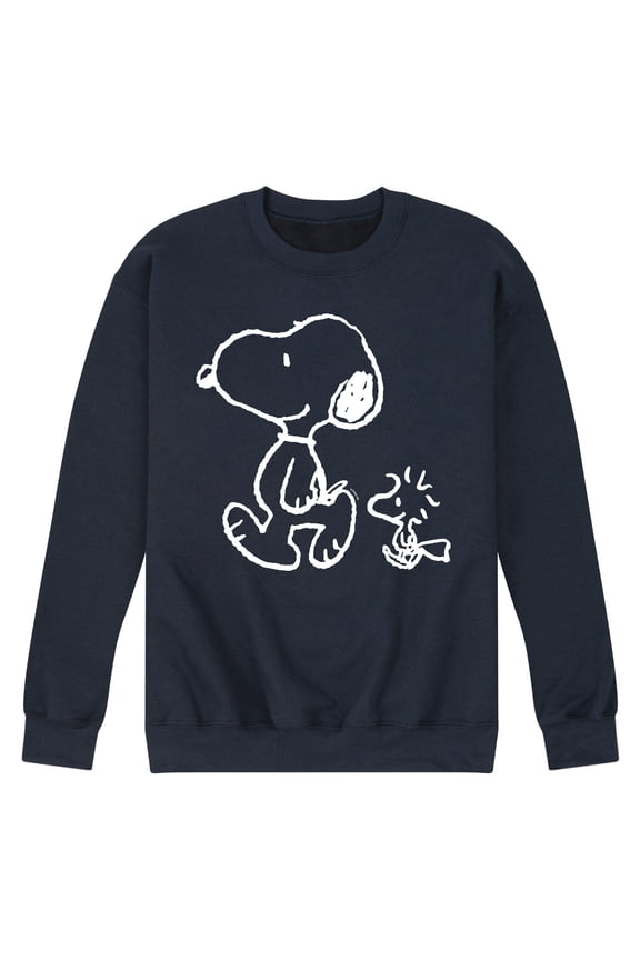 - Snoopy Woodstock Walk - Men's Crew Fleece Sweatshirt