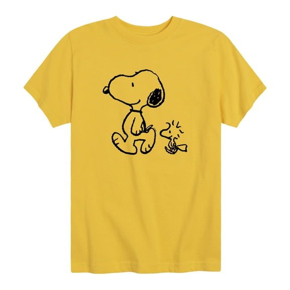 Peanuts - Snoopy Woodstock Walk - Toddler And Youth Short Sleeve Graphic T-Shirt