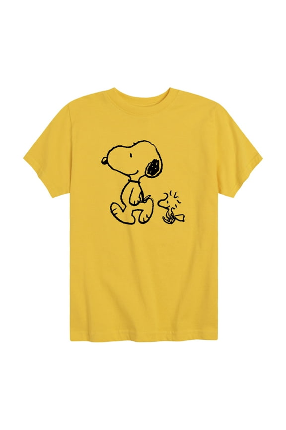 - Snoopy Woodstock Walk - Toddler And Youth Short Sleeve Graphic T-Shirt