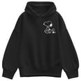 thumbnail image 1 of Peanuts - Snoopy Woodstock Walk White Ink - Ladies Oversized Fleece Hoodie Sweatshirt, 1 of 4
