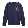 thumbnail image 1 of Peanuts - Snoopy Woodstock Walk White Ink - Youth Long Sleeve Graphic T-Shirt, 1 of 5