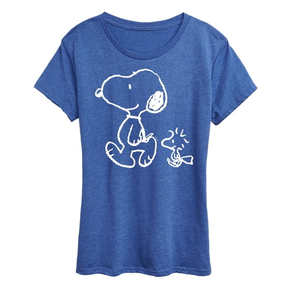 Peanuts - Snoopy Woodstock Walk - Women's Short Sleeve Graphic T-Shirt