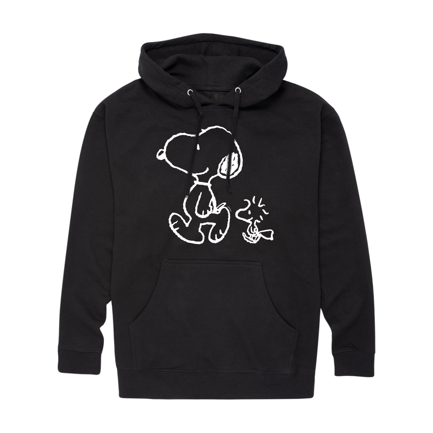 トップス BOOTLEGGERS SNOOPY SWEAT HOODIE BLACK M PEANUTS Mens Black Full-Zip Hoodie Adorned With Art