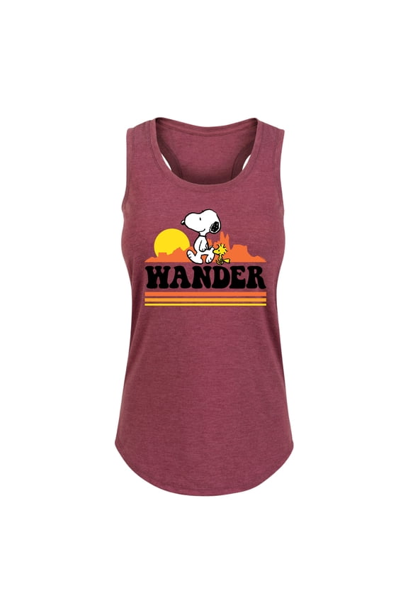 - Snoopy Woodstock Wander - Women's Racerback Tank Top
