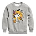 thumbnail image 1 of Peanuts - Snoopy Woodstock Witchcraft - Toddler & Youth Crewneck Fleece Sweatshirt, 1 of 6