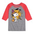 thumbnail image 1 of Peanuts - Snoopy Woodstock Witchcraft - Toddler & Youth Raglan Graphic T-Shirt, 1 of 7