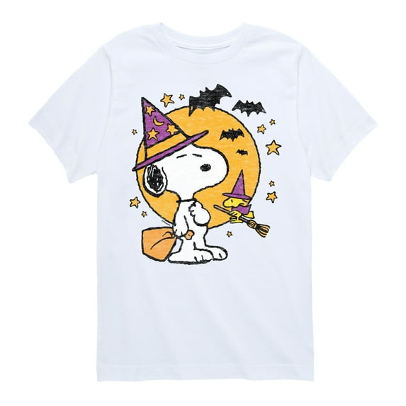 Peanuts - Snoopy Woodstock Witchcraft - Toddler & Youth Short Sleeve Graphic T-Shirt