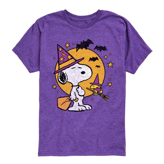 Peanuts - Snoopy Woodstock Witchcraft - Toddler & Youth Short Sleeve Graphic T-Shirt