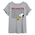 thumbnail image 1 of Peanuts - Snoopy Woodstock  - Women's Oversized T-Shirt, 1 of 5