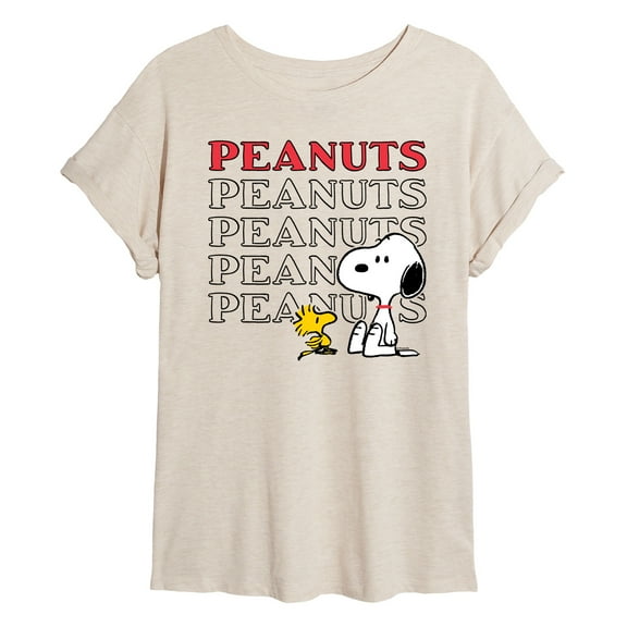 Peanuts - Snoopy Woodstock  - Women's Oversized T-Shirt