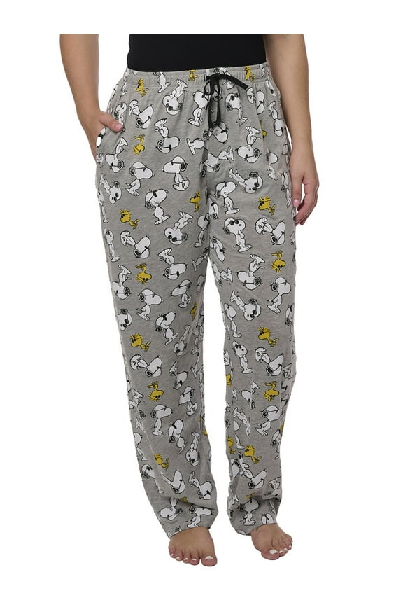 Women's Snoopy Pajama Pants Woodstock Lounge Wear Comfortable Soft