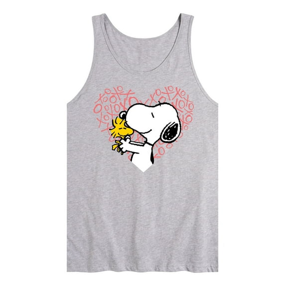 Peanuts - Snoopy Woodstock Xo Heart - Men's Jersey Tank Top